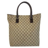 Gucci Tote Bag 131220 GG Supreme canvas, leather Brown Tote Bag Women