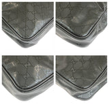 Gucci Shoulder Bag 201448 leather Khaki Silver Metal GG implementation