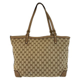 Gucci Tote Bag 247209 GG canvas, leather Beige Gold Metal Tote Bag Shoulder Bag Women