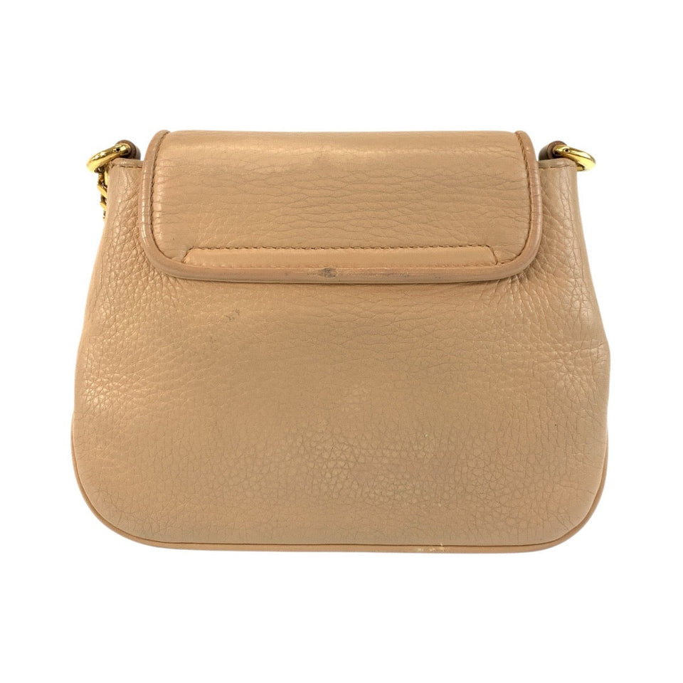 Gucci Shoulder Bag 251821 leather Beige Gold Metal ChainShoulder Bag Pochette Double G Women