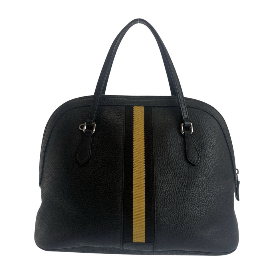Gucci Handbag 420023 leather Black Black Beige SilverMetal Sherry line Women