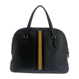 Gucci Handbag 420023 leather Black Black Beige SilverMetal Sherry line Women