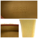Gucci loafers 716017 Mouton Brown Gold Metal Loafer moccasin Horsebit Mouton Women 8