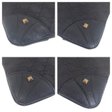 Gucci Shoulder Bag 120893 GG canvas, leather Black GoldMetal Shoulder Bag pochette Studs Women