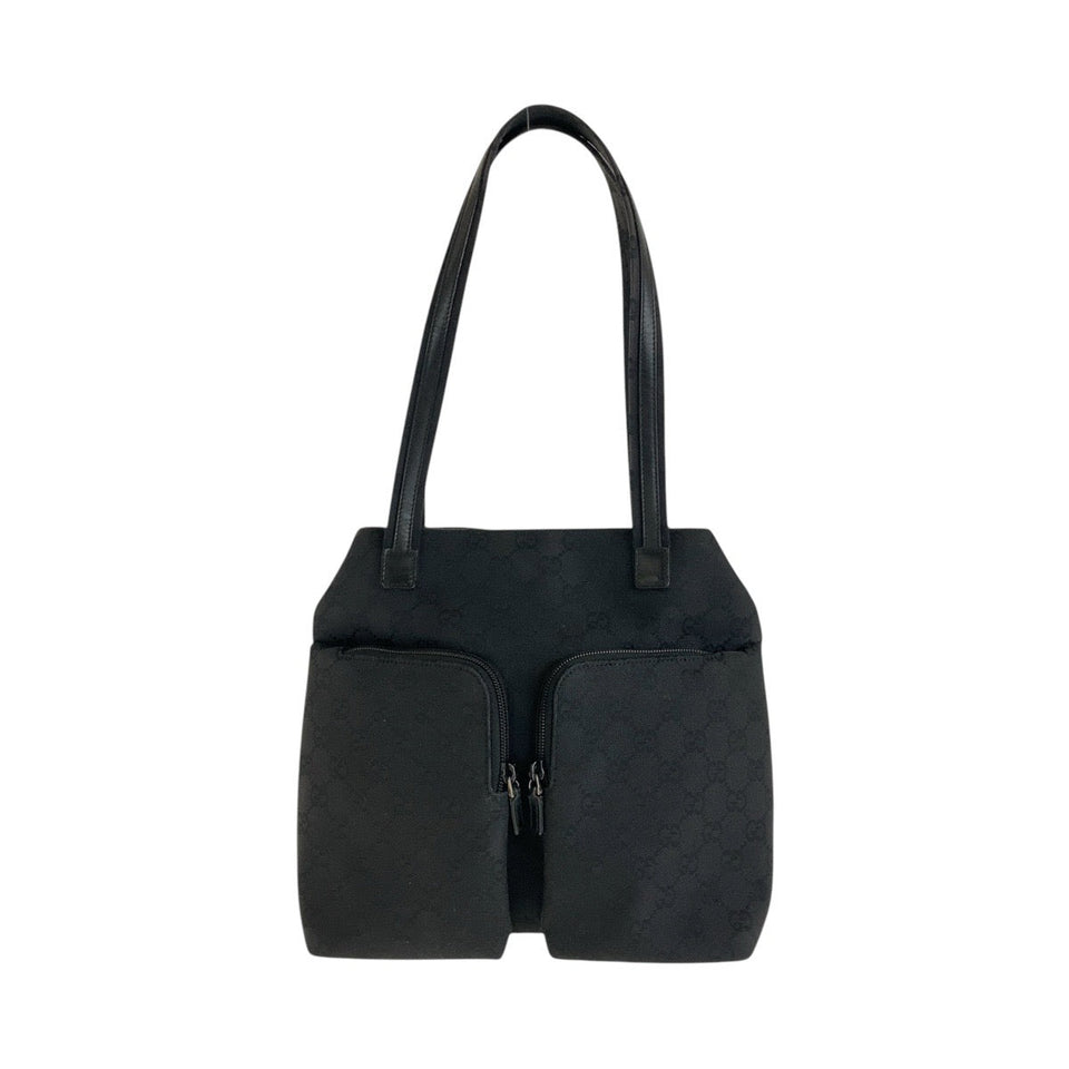 Gucci Shoulder Bag 002 1076 GG canvas Black black Shoulder Bag Women
