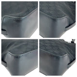 Gucci Tote Bag 107757 GG canvas, leather Black SilverMetal Tote Bag Shoulder Bag Women