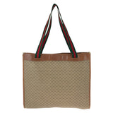 Gucci Tote Bag 002 39 0044 GG Supreme canvas, leather Brown Gold Metal Tote Bag Shoulder Bag Old Gucci Sherry Line Micro GG Women