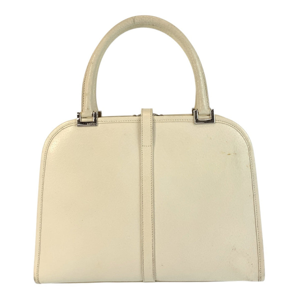 Gucci Handbag 002 1071 leather White SilverMetal Jackie Women