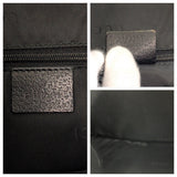 Gucci Shoulder Bag 001 3355 Nylon Black Silver Metal Jackie Women