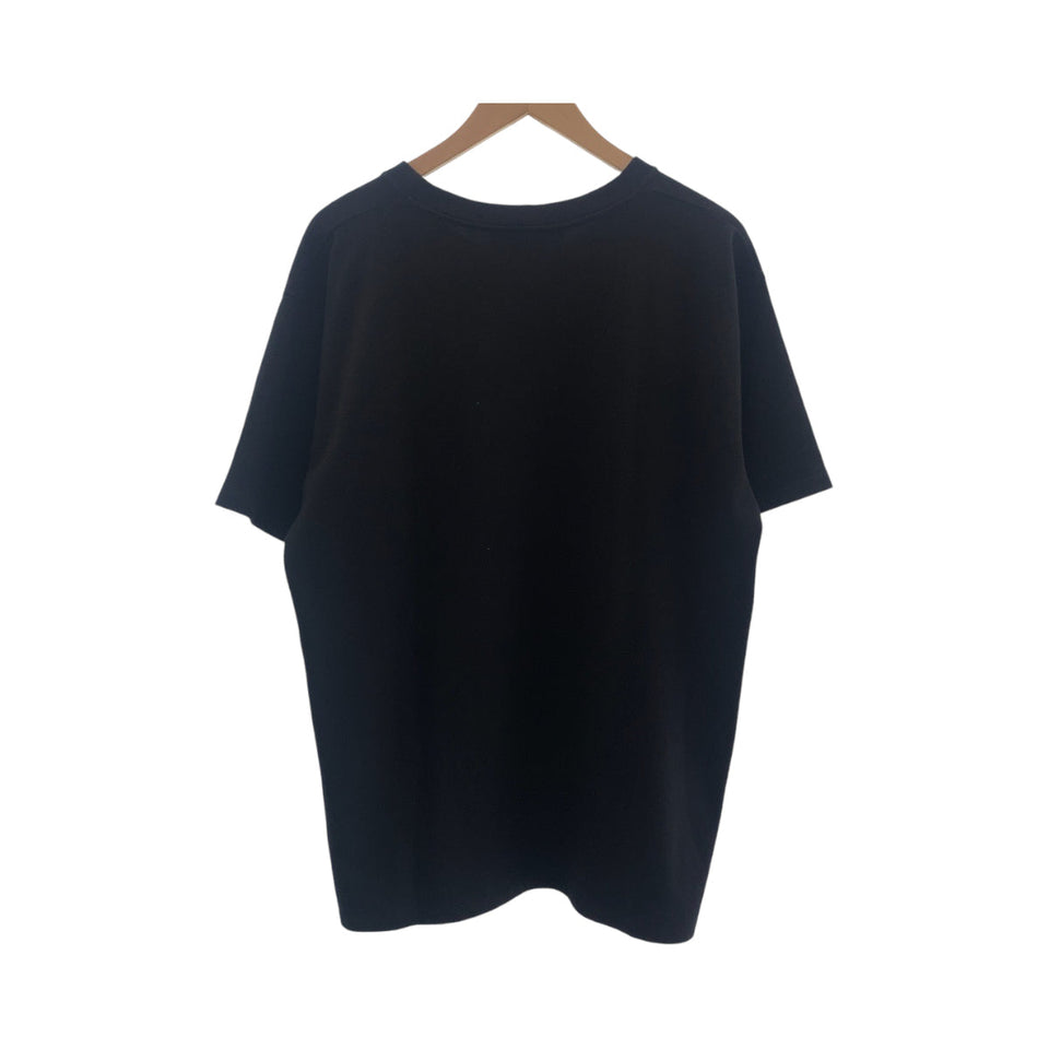 Gucci Short sleeve T-shirt 616036 cotton Black multicolor Short-sleeved T-shirt cut-and-sew logo mens S