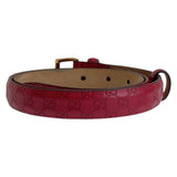 Gucci belt 269813 leather Red Belts Unisex Guccisima mens 34