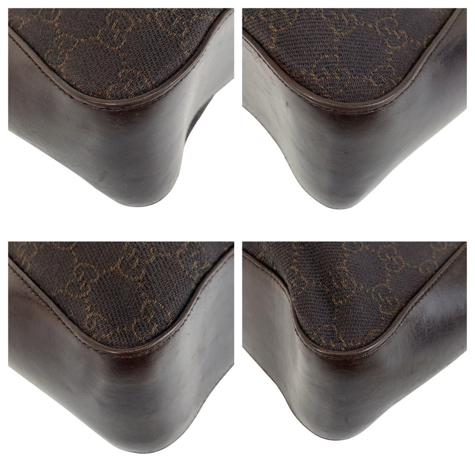 Gucci Tote Bag 73983 GG canvas, leather Brown Tote Bag Shoulder Bag Women