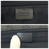 Gucci Shoulder Bag 3136 GG canvas Grey Black SilverMetal Shoulder Bag pochette Women