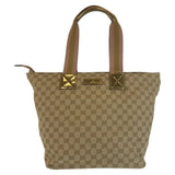 Gucci Tote Bag 131231 GG canvas Beige Gold GoldMetal Tote Bag Shoulder Bag Women
