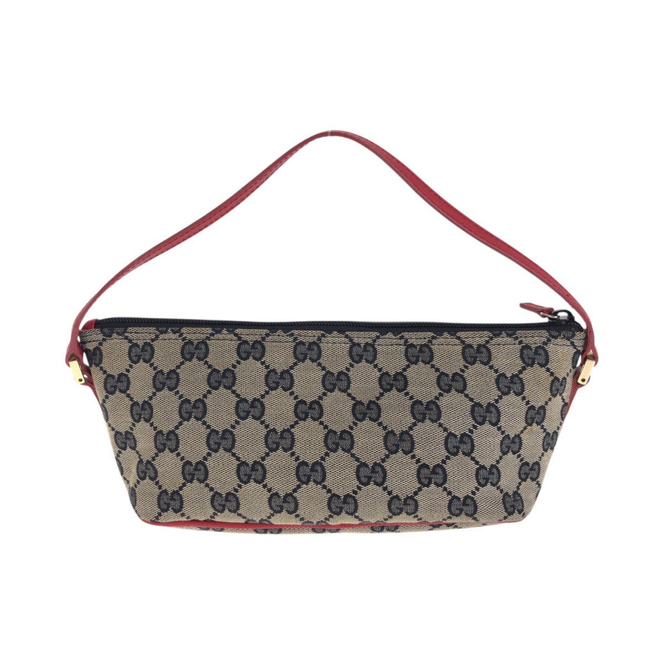 Gucci Handbag 039 1103 GG canvas, leather Black red Handbag accessory pouch Women