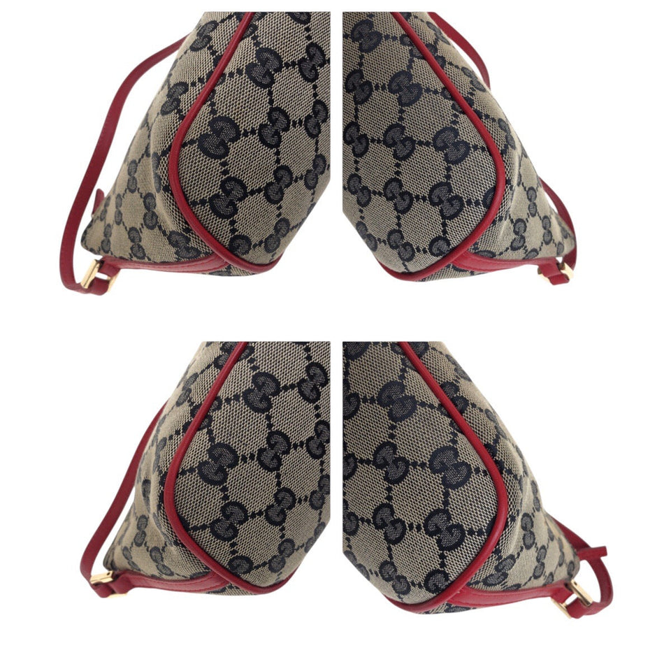 Gucci Handbag 039 1103 GG canvas, leather Black red Handbag accessory pouch Women