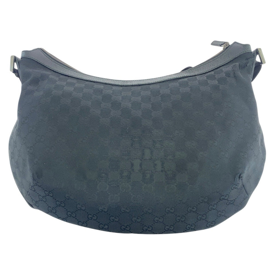Gucci Shoulder Bag 189752 GG canvas, leather black Crossbody Shoulder Bag Women