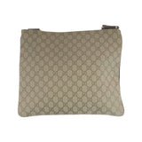 Gucci Shoulder Bag 201446 GG Supreme canvas, leather Beige Brown Gold Metal Shoulder Bag Messenger bag Women