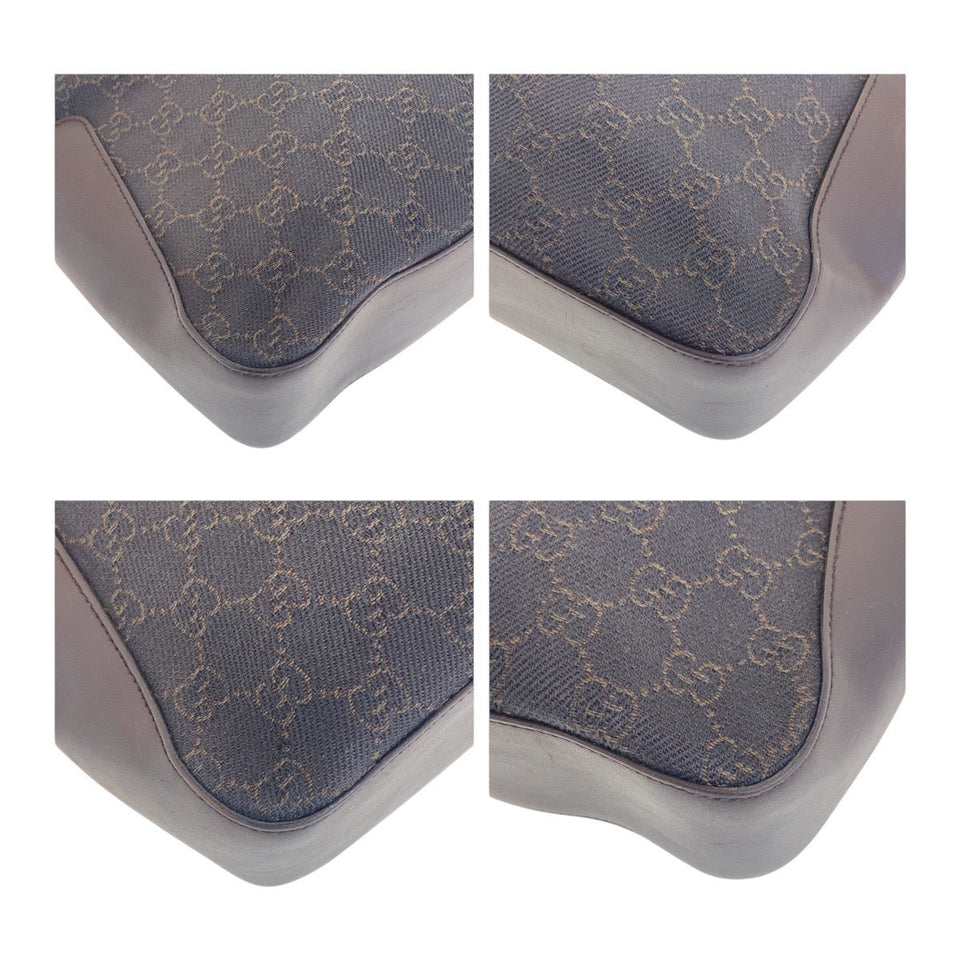 Gucci Tote Bag 73983 GG canvas Brown Silver Metal Tote Bag Shoulder Bag Women