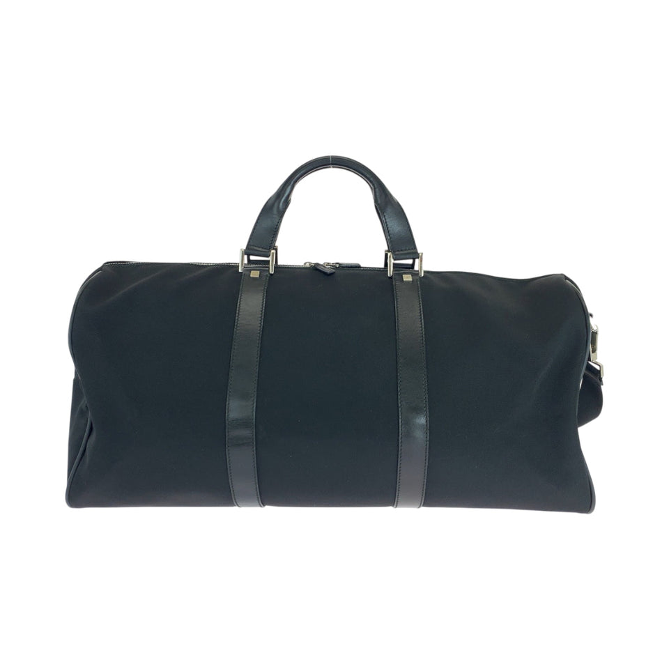 Gucci Boston Duffel bag 012 0399 Nylon Black SilverMetal Shoulder Bag Boston Duffel bag 2way mens