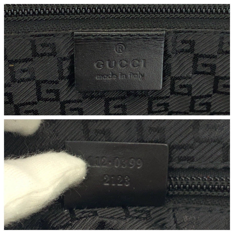 Gucci Boston Duffel bag 012 0399 Nylon Black SilverMetal Shoulder Bag Boston Duffel bag 2way mens