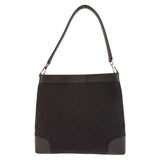 Gucci Shoulder Bag 143745 GG canvas Brown Silver Metal