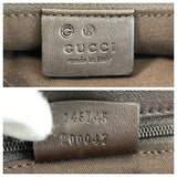 Gucci Shoulder Bag 143745 GG canvas Brown Silver Metal