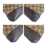 Gucci Shoulder Bag 145857 GG canvas, leather Beige Brown SilverMetal Crossbody Shoulder Bag Women