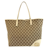 Gucci Tote Bag 169945 GG canvas, leather beige Abby Newbritt Women