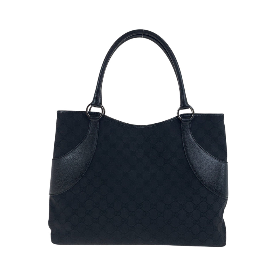 Gucci Tote Bag 113016 GG canvas black Tote Bag Shoulder Bag Women
