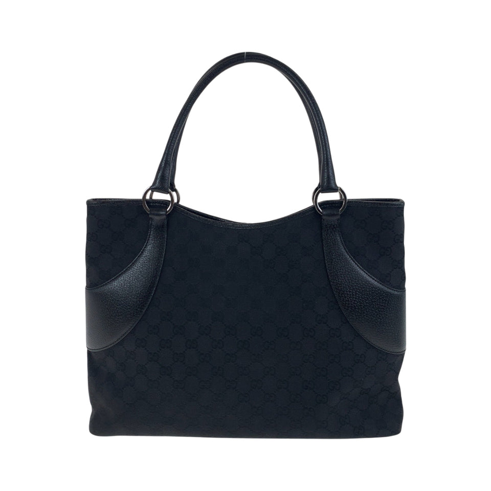 Gucci Tote Bag 113016 GG canvas black Tote Bag Shoulder Bag Women