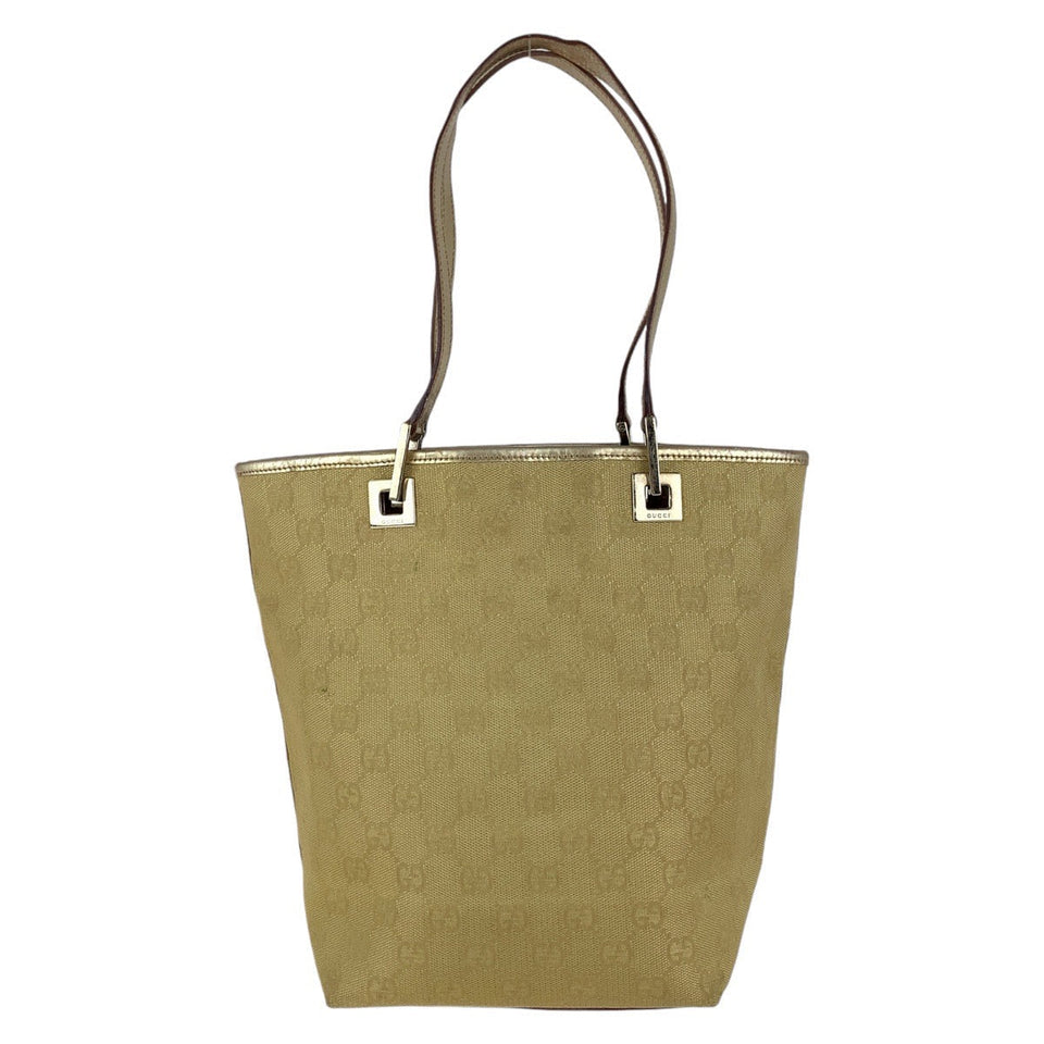 Gucci Tote Bag 002 1099 GG canvas, leather gold Tote Bag Shoulder Bag Women