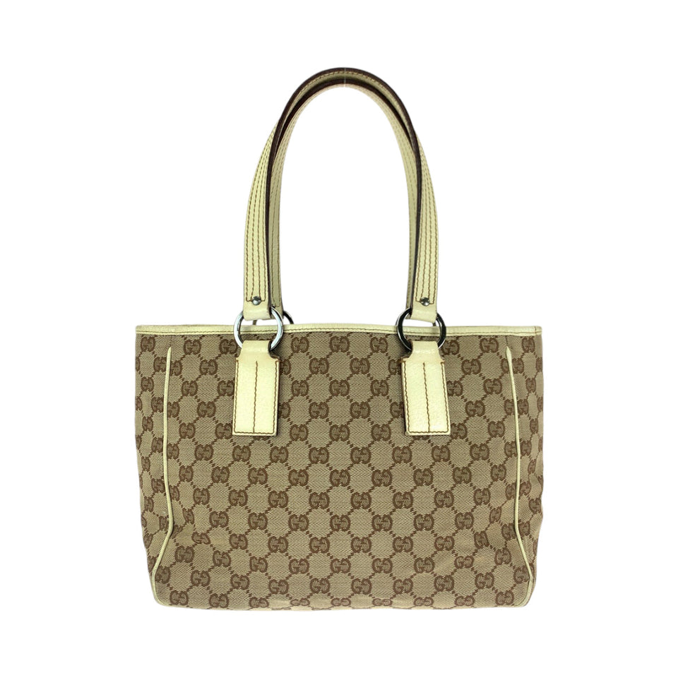 Gucci Tote Bag 113019 GG canvas Beige brown Tote Bag Shoulder Bag Women