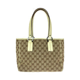 Gucci Tote Bag 113019 GG canvas Beige brown Tote Bag Shoulder Bag Women