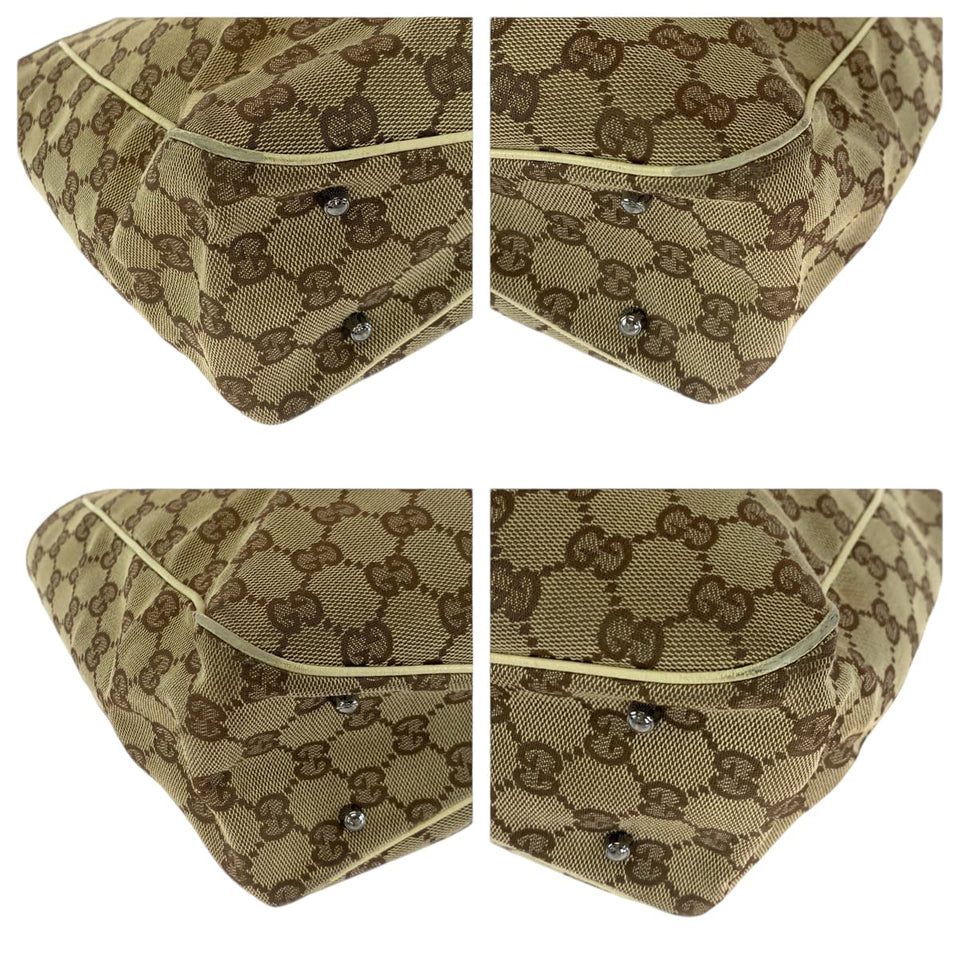 Gucci Tote Bag 113019 GG canvas Beige brown Tote Bag Shoulder Bag Women