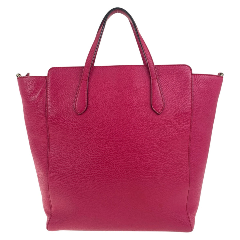 Gucci Tote Bag 368824 leather Pink Gold Metal Tote Bag Shoulder Bag 2way Swing Women