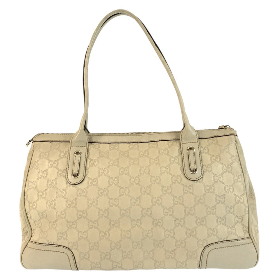 Gucci Tote Bag 177052 leather beige Tote Bag Shoulder Bag Guccishima Princey Women