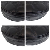 Gucci Shoulder Bag leather Black GoldMetal Marmont GG matelasse