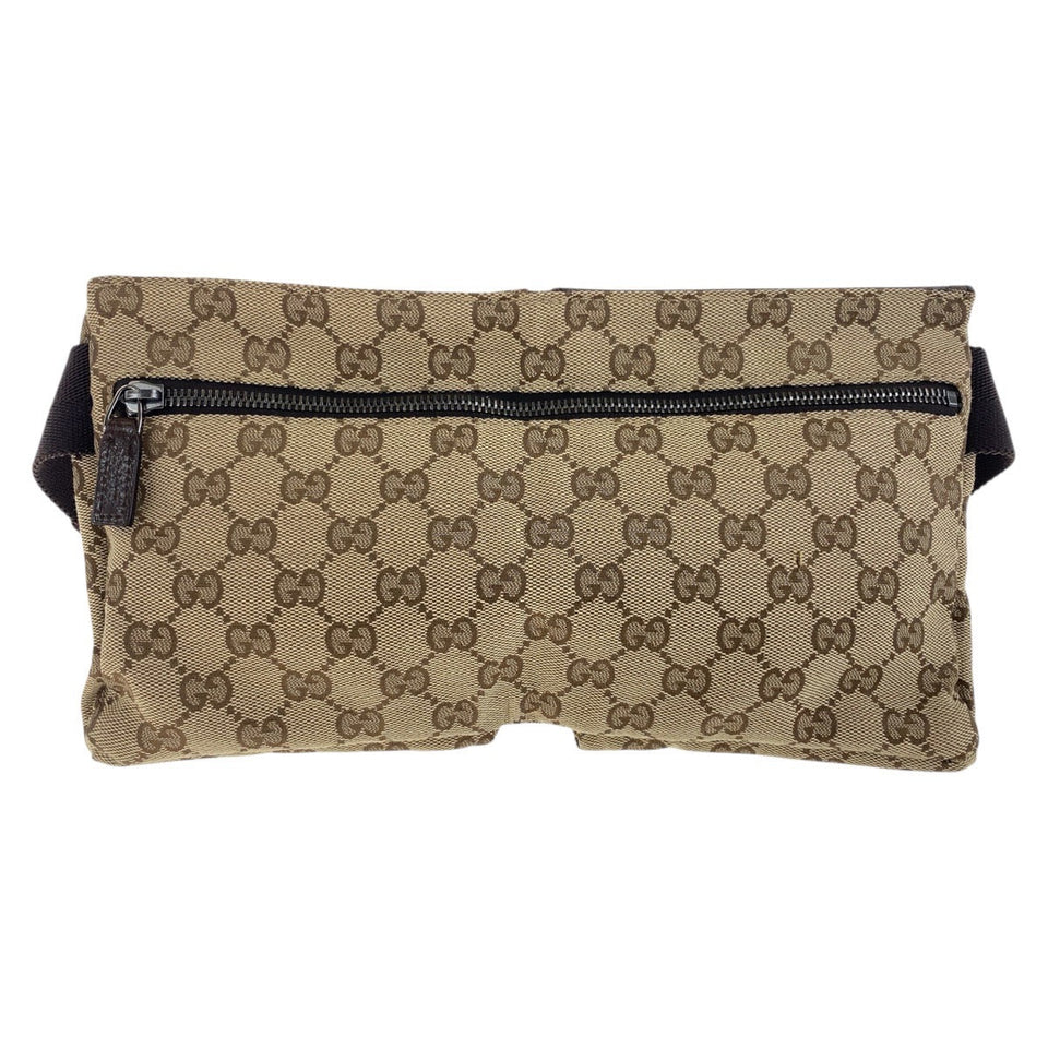 Gucci Sling bag 28566 GG canvas Beige Brown SilverMetal