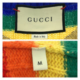 Gucci knit 501393 wool multicolor Teddy Bear Rainbow M