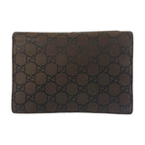 Gucci Clutch bag 018 1600 Nylon Brown Silver Metal Clutch bag business bag GG pattern mens