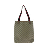 Gucci Tote Bag 39 02 003 GG Supreme Canvas Beige brown green red Tote Bag Shoulder Bag Old Gucci Shelly Line Women