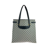 Gucci Tote Bag 39 02 061 GG Supreme Canvas Gray navy Tote Bag Shoulder Bag Old Gucci Women