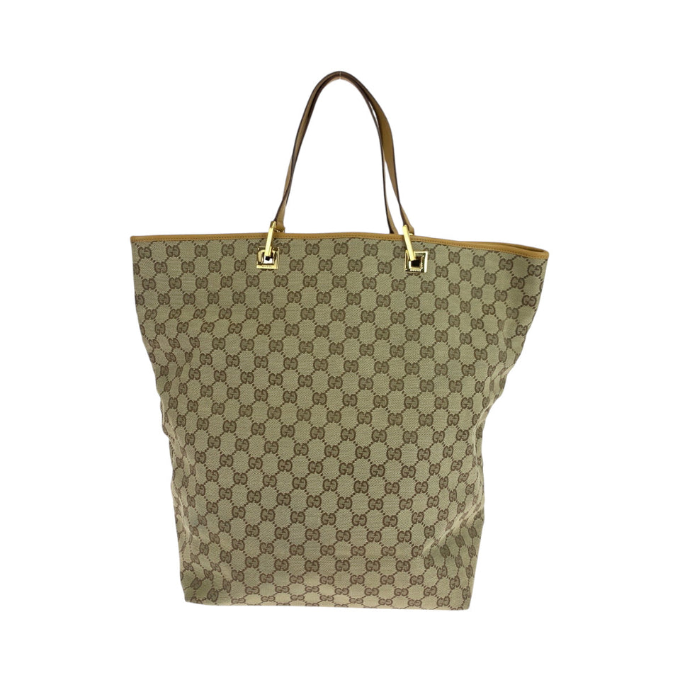 Gucci Tote Bag 002 1097 GG canvas Beige camel Tote Bag Shoulder Bag Women