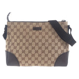 Gucci Shoulder Bag 114273 GG canvas, leather Beige Brown SilverMetal Shoulder Bag Messenger bag Women