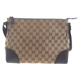 Gucci Shoulder Bag 114273 GG canvas, leather Beige Brown SilverMetal Shoulder Bag Messenger bag Women