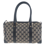 Gucci Handbag 000 0851 GG canvas Black, Gray, Gold Metal