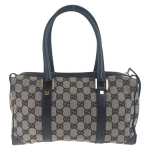 Gucci Handbag 000 0851 GG canvas Black, Gray, Gold Metal