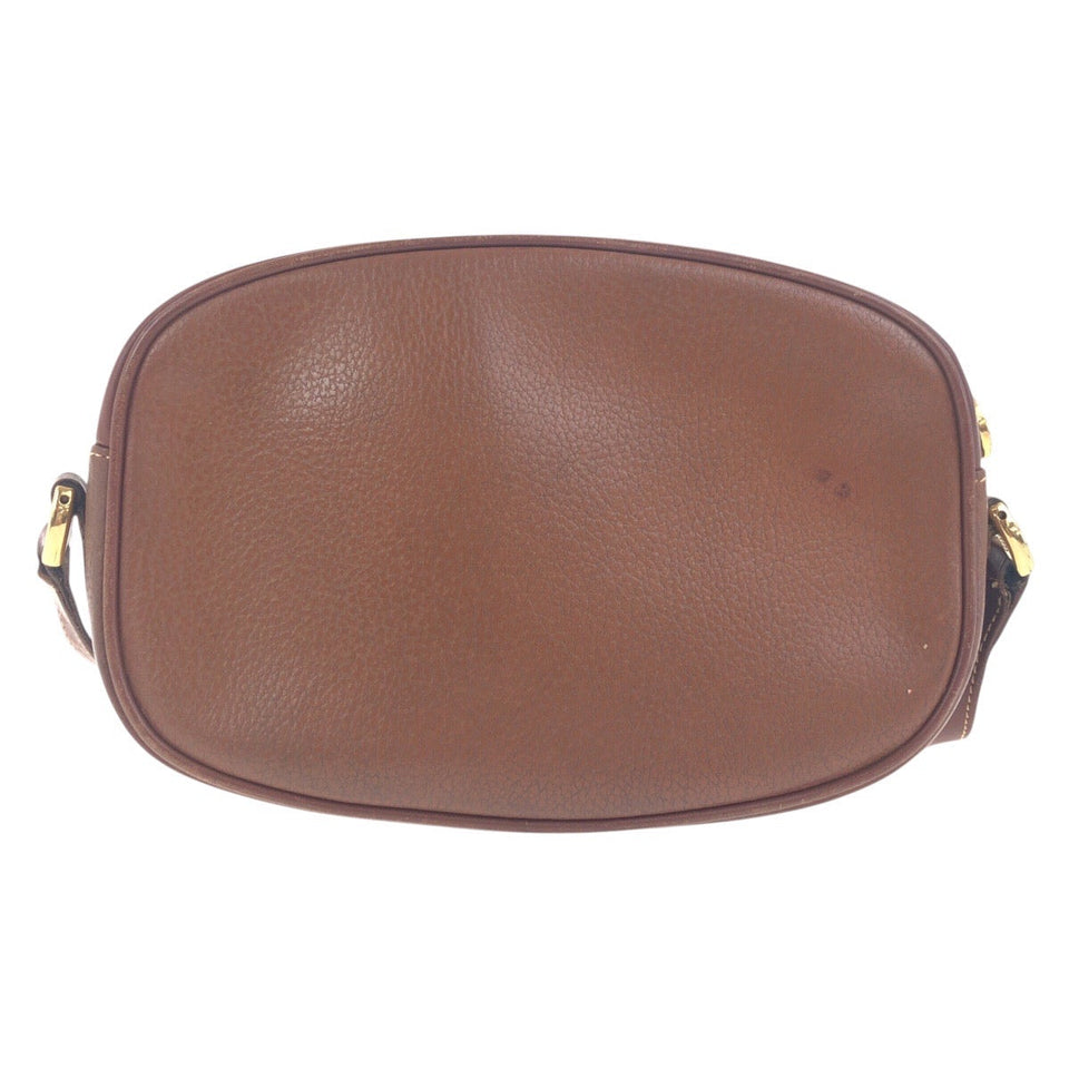 Gucci Shoulder Bag 007 113 0155 leather Brown Gold Metal Old Gucci Women