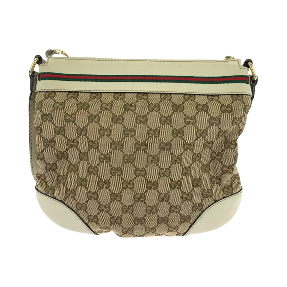 Gucci Shoulder Bag 257065 GG canvas Beige Ivory Gold Metal Shoulder Bag pochette Sherry Line Mayfair Women